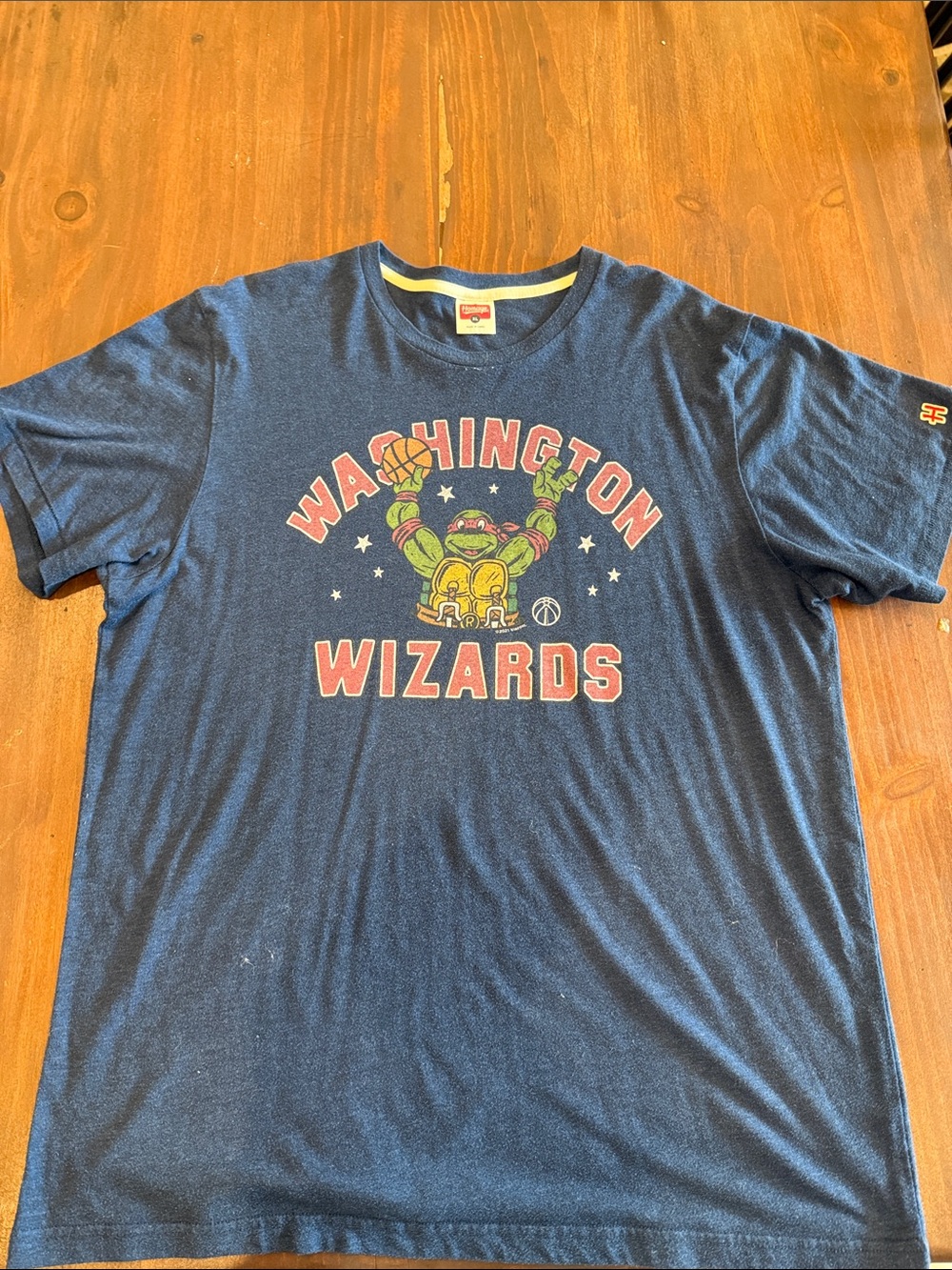 HOMAGE Navy Washington Wizards Graphic Short-Sleeve Tee